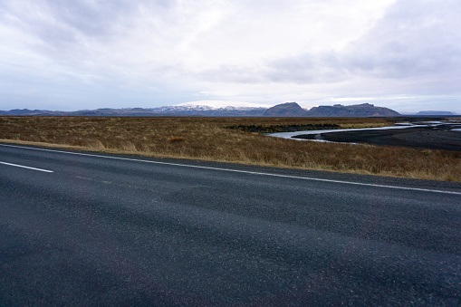 view of katla geopark in Iceland