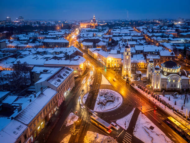 l’hiver à timisoara, roumanie - sinaia photos et images de collection