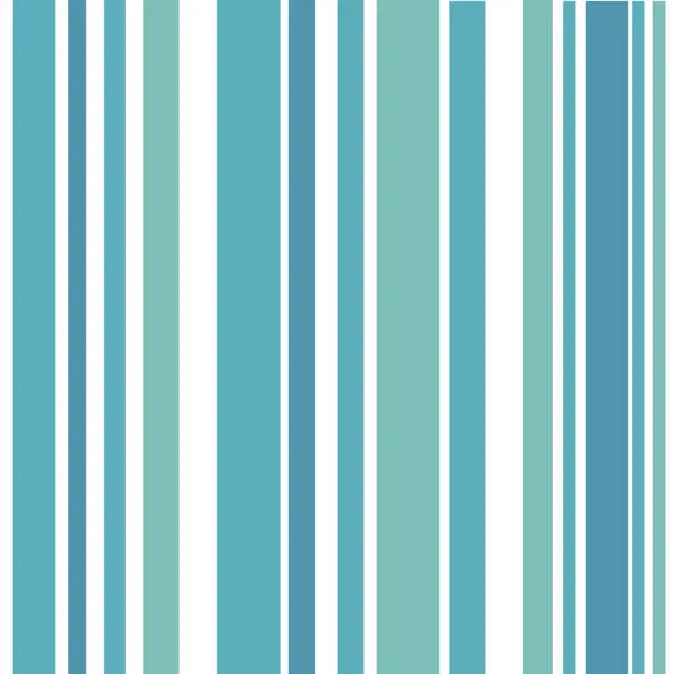 Vector illustration of Seamless cute vector pattern stripe illustrator balance strip patterns vertical blue background color strips different size blue background wallpaper.