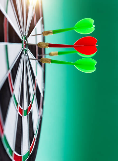 istock Group of darts in the dartboard 1935200548