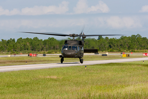 Sikorsky UH-60 Black Hawk landing at North County Airport Palm BeachCounty Fl photograph taken 2021