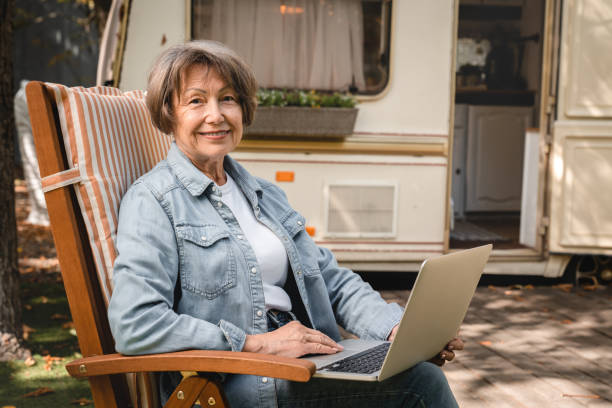 istock Senior grandmother freelancer working remotely on freelance 1935272992