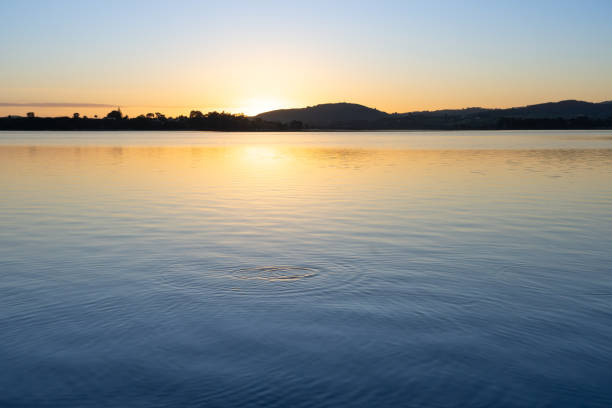 istock Morning sunrise glow across bay 1935278240