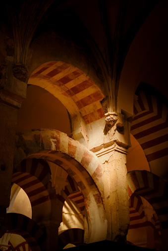 Arcos de la Catedral de Córdoba en Andalucía