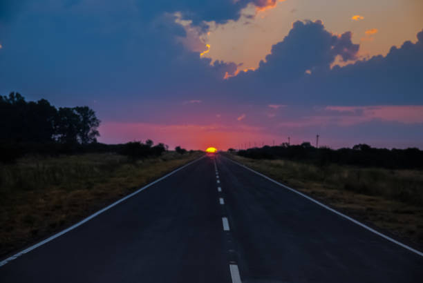 istock Sunset on an Argentine route 1935303034