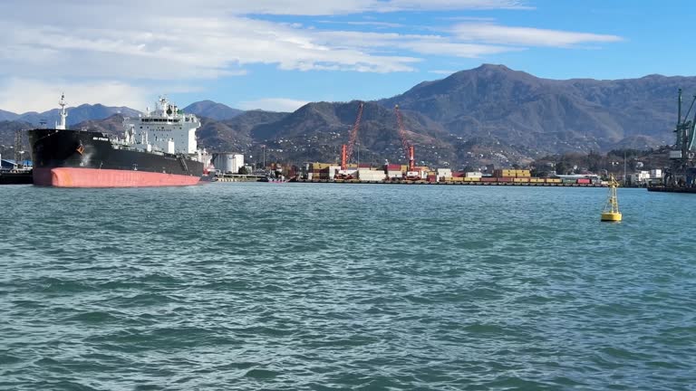 View on Batumi sea port