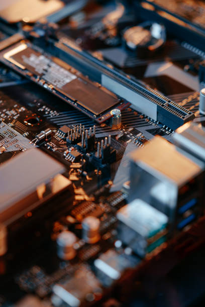 istock Computer part circuit board close up photo 1935398477