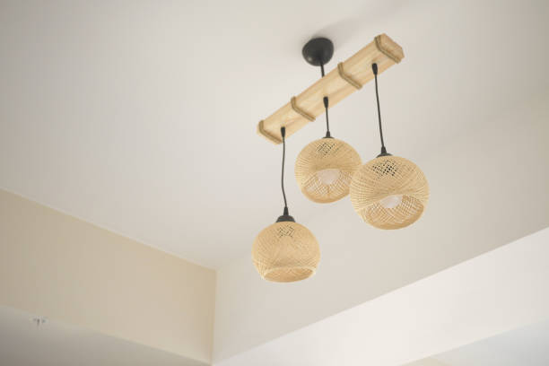 istock colorful ceiling lamp hanging in a room , 1935452326