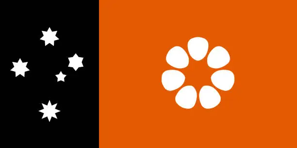 Vector illustration of Flag of the Northern Territory