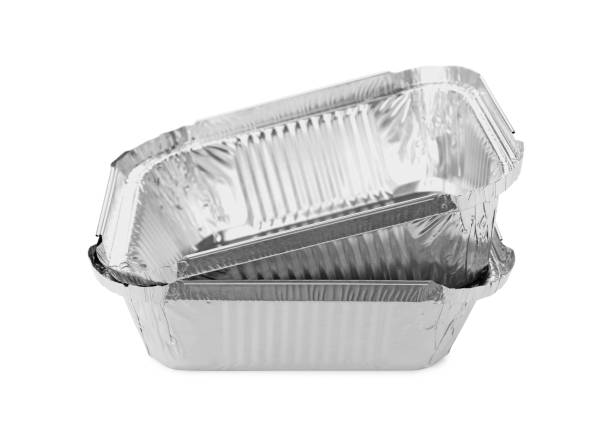 istock Two aluminum foil containers isolated on white 1935515750