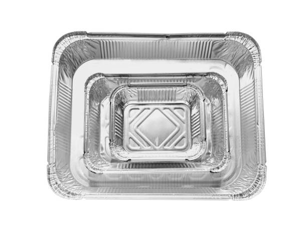istock Many aluminum foil containers isolated on white, top view 1935516265