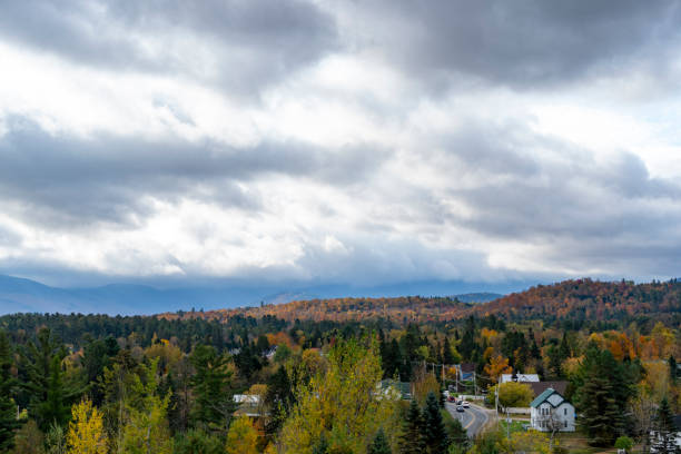 Autumnal leaf colour in Vermont, USA.