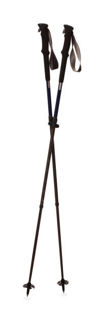 istock Two Nordic walking poles isolated on white 1935592938