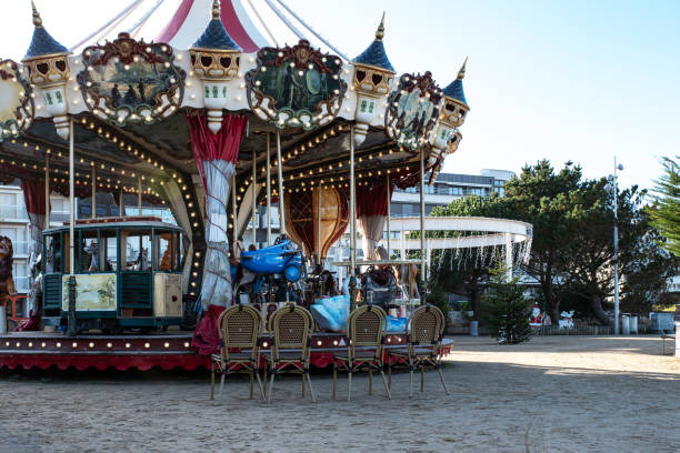 istock Vintage wooden merry-go-round 1935638364