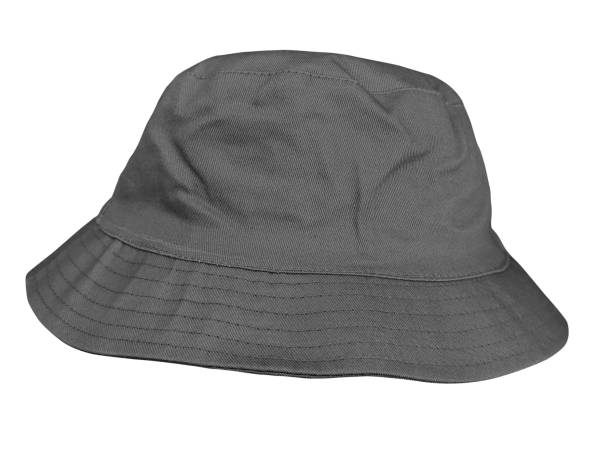 istock Black bucket hat isolated on white background 1935895565