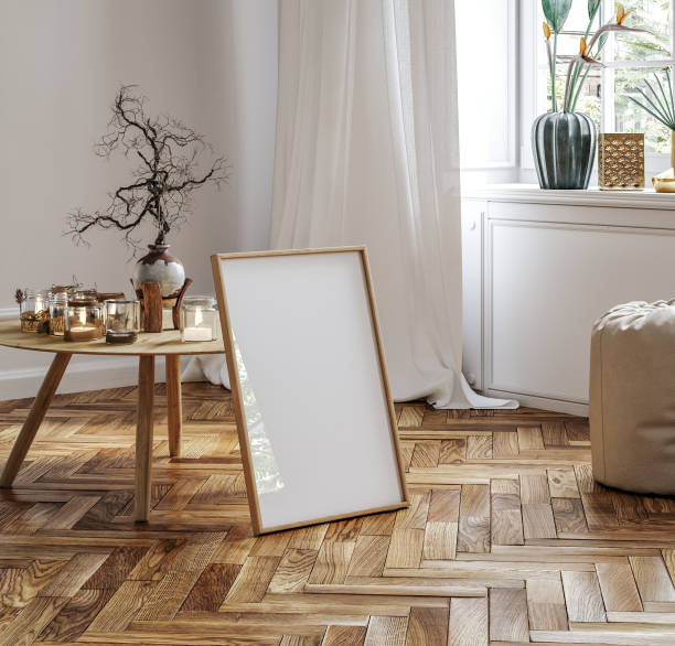istock Frame mockup in Scandinavian living room interior 1935953755
