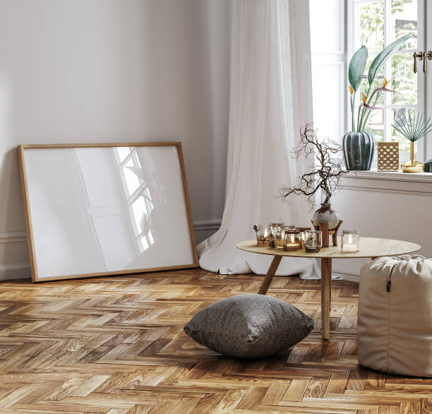 istock Frame mockup in Scandinavian living room interior 1935953756