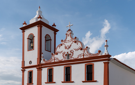 Tracunhaém city, Pernambuco, Brazil:Catholic church, built in 1857 in a small town, 60 km away  from Recife
