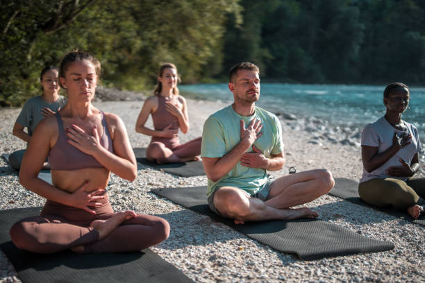 istock Outdoor Yoga Diversity with Breathwork 1935986027