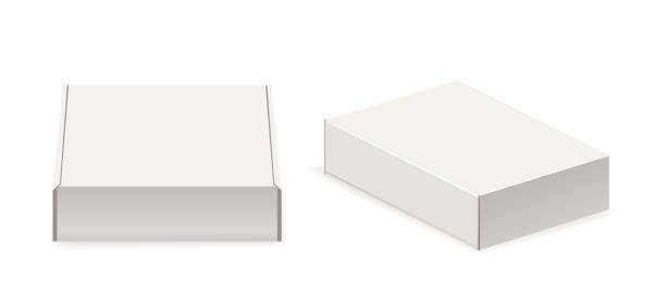 istock Close White Carton Box Mockup For Product Branding, Exudes Simplicity And Versatility, Minimalist Design 1935992647