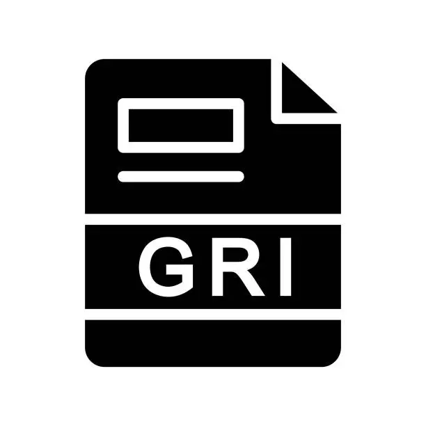 Vector illustration of GRI Icon