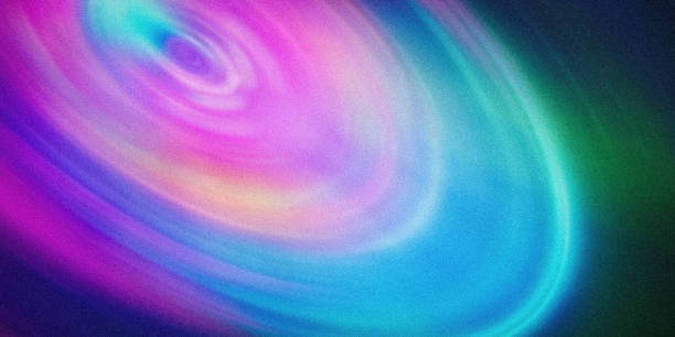 istock Neon colors grainy background abstract vortex pink blue purple glowing swirl psychedelic banner poster backdrop design 1936108789
