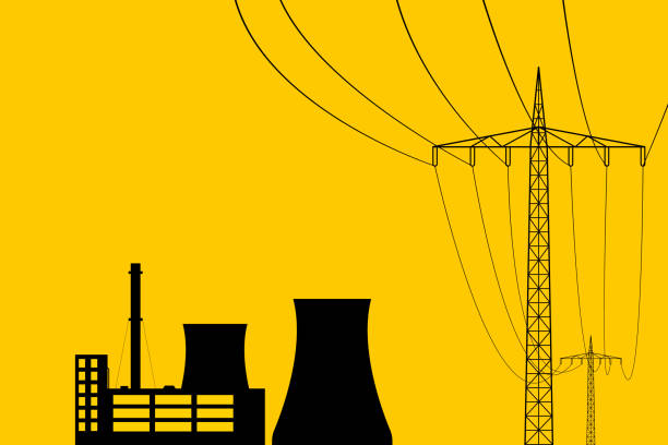 illustrations, cliparts, dessins animés et icônes de nuclear power - centrale nucléaire