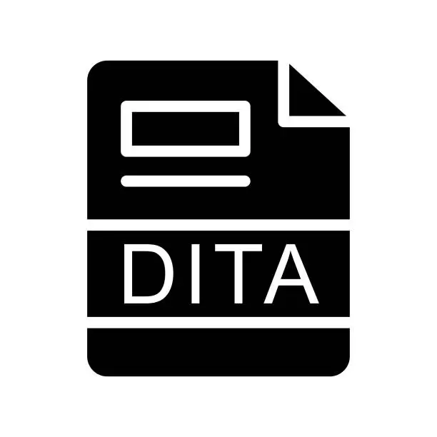 Vector illustration of DITA Icon