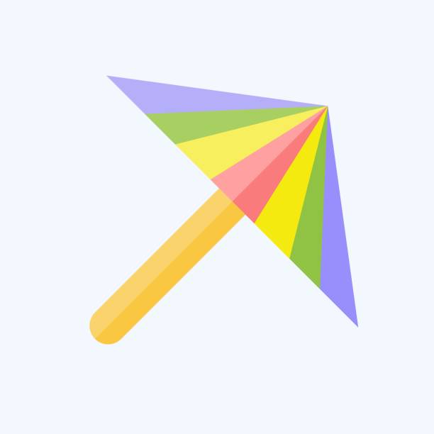 istock Icon Umbrella. related to Sakura Festival symbol. flat style. simple design editable. simple illustration 1936213893