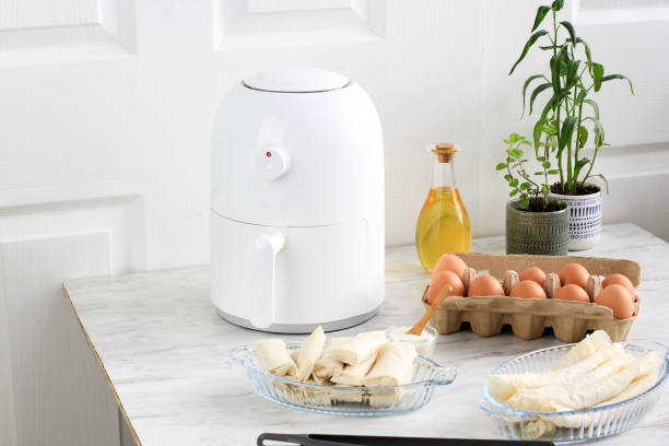 istock White Mini Air Fryer for Cooking WIthout Oil 1936218524