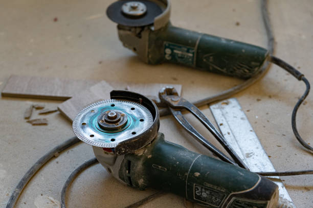 istock Elecrtic grinder, electric grinding, tile cutting 1936228269