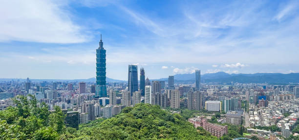 istock Taipei city view and Taipei 101 1936292956