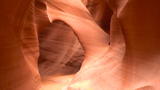 View of lower Antelope Canyon near Page, Arizona during the day