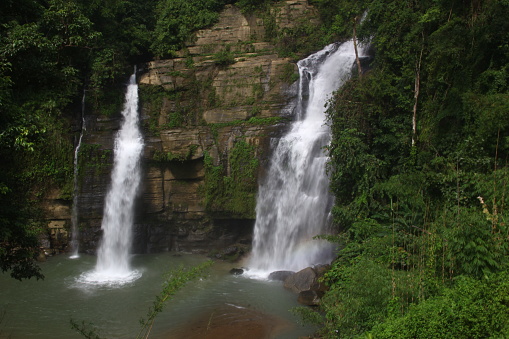 Tlabong double waterfall at Bandarban Bangladesh
