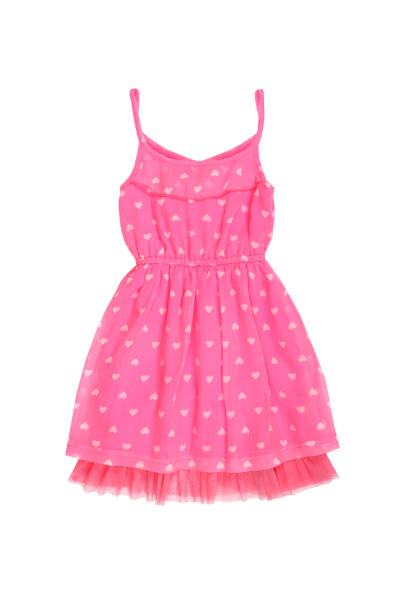 istock Pink baby dress isolated on white 1936607600