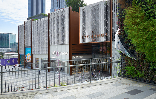 Kuala Lumpur, Malaysia - Jan 14, 2024 : The Exchange TRX mall. Kuala Lumpur newest and most popular shopping mall