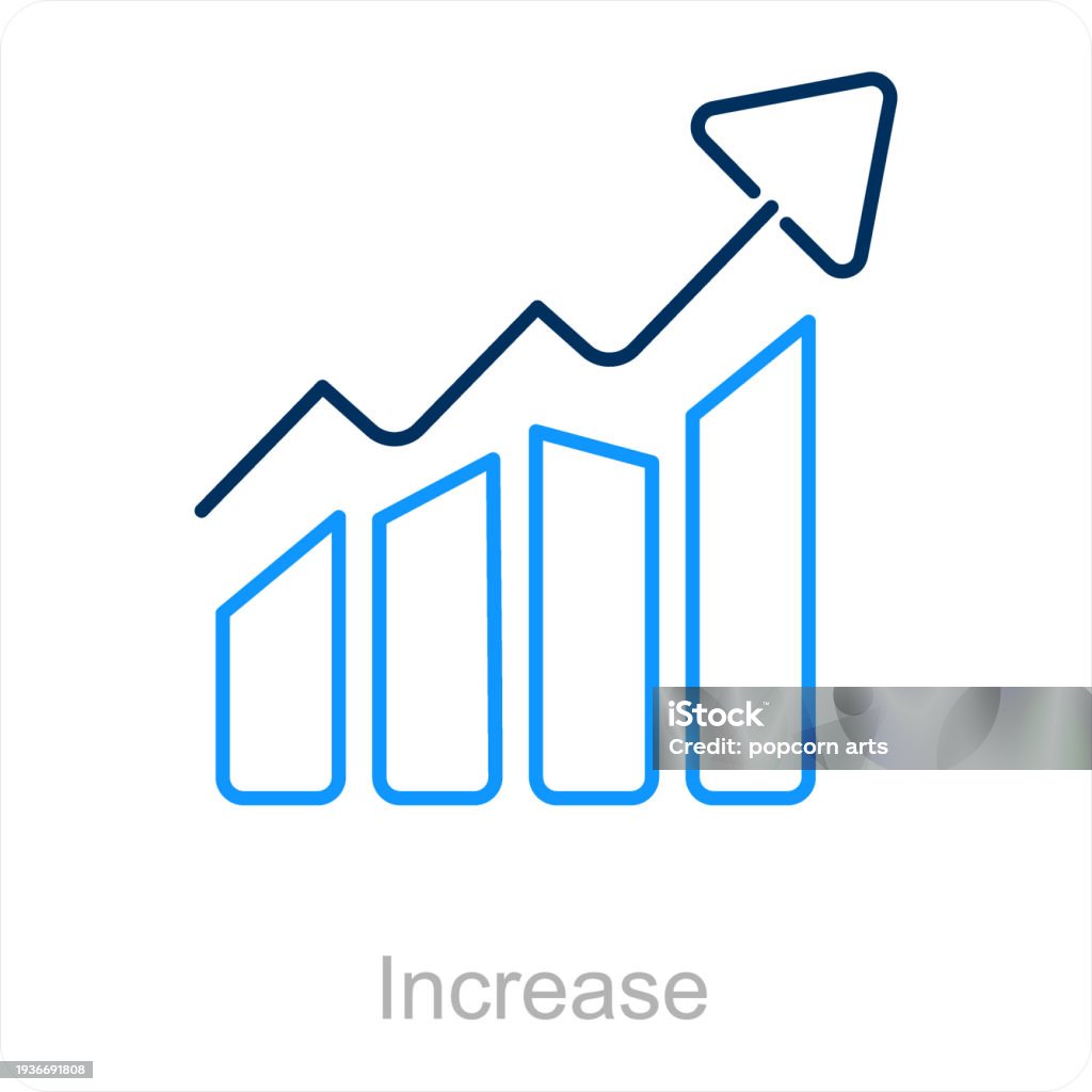 Increase Stock Illustration - Download Image Now - Chart, Concepts ...