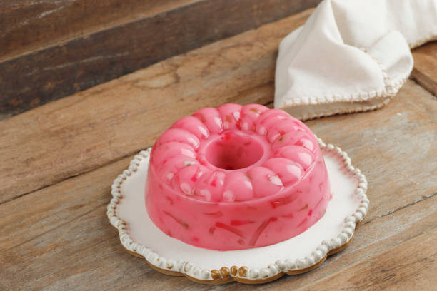 Delicious panna cotta dessert