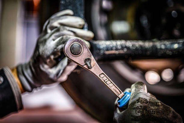 istock Truck mechanic working in garage 1936758105