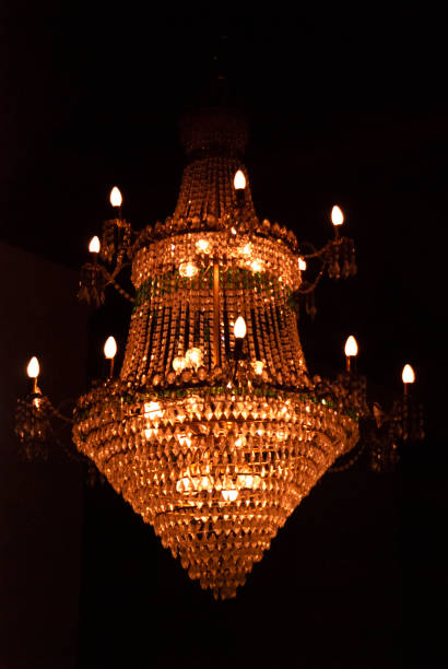 istock Crystal pendant chandelier 1936776560