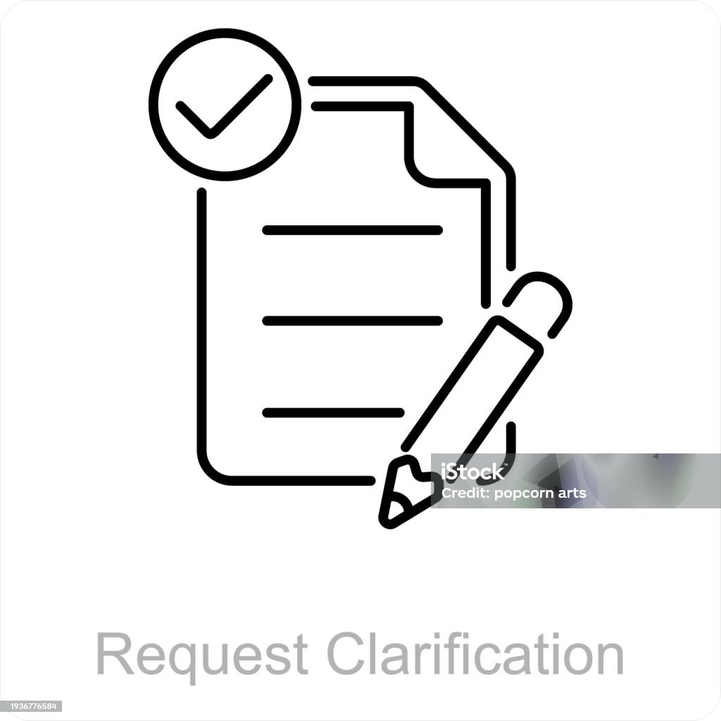 Request Clarification Stock Illustration - Download Image Now ...