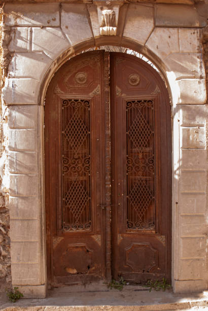 Ancient wooden door