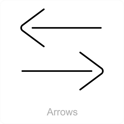 This is beautiful handcrafted pixel perfect Black Line Arrow icon