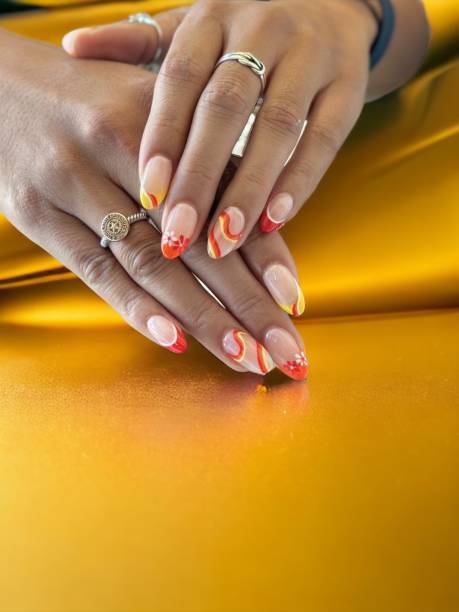 nail art design manicure - 2503 ストックフォトと画像