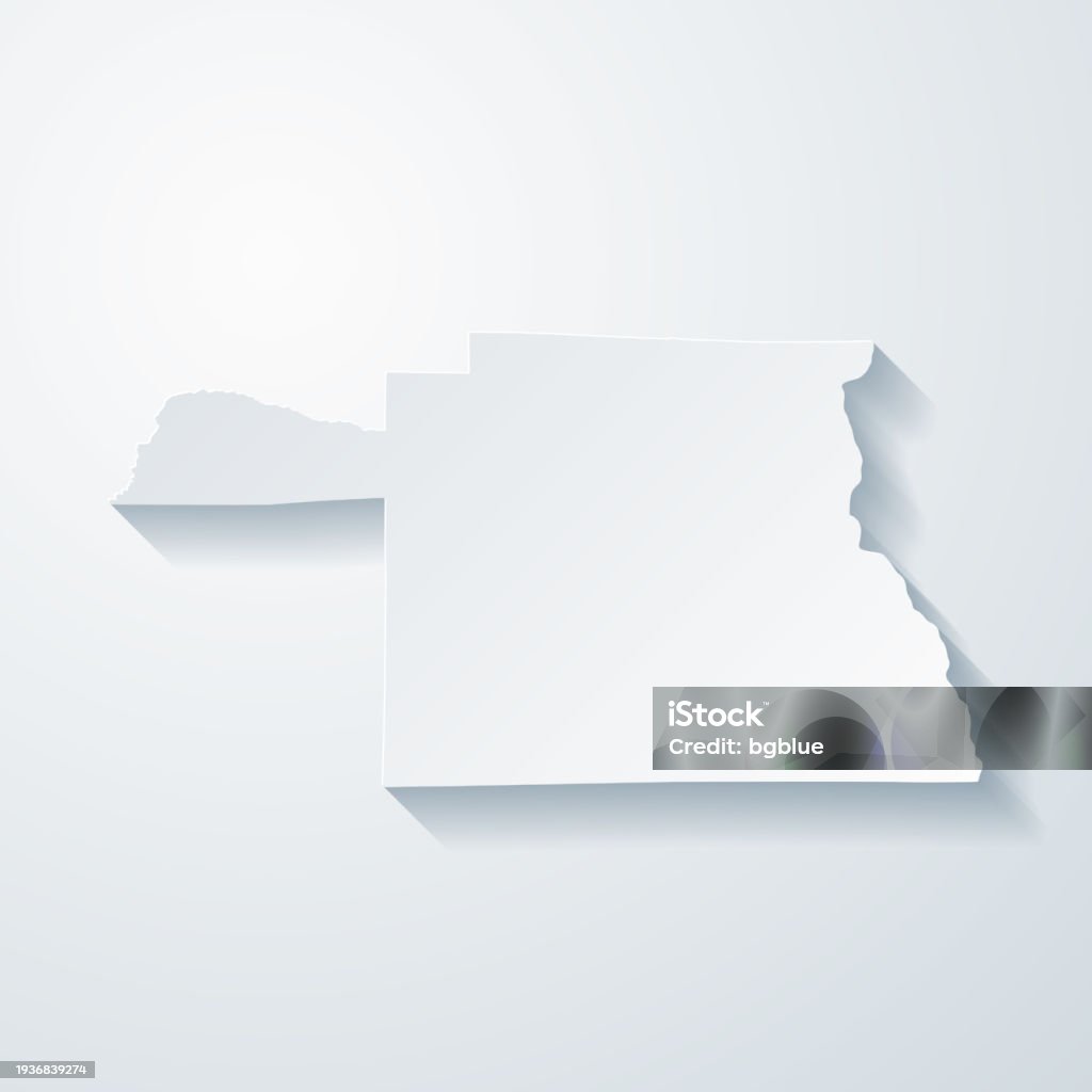 Ilustración de Condado De Houston Alabama Mapa Con Efecto De Corte De