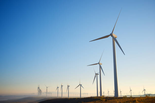 istock Wind turbine generators for renewable electricity production 1936903454