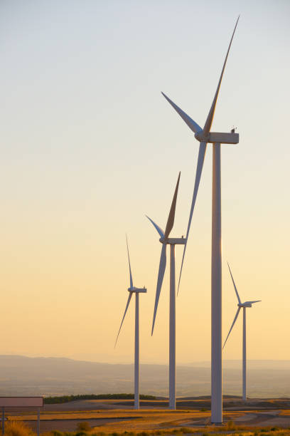 istock Wind turbine generators for clean electricity production 1936903986