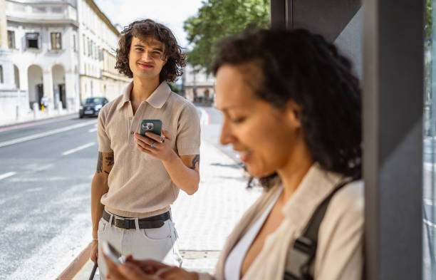 istock Young man portrait on the Bus station 1936927045