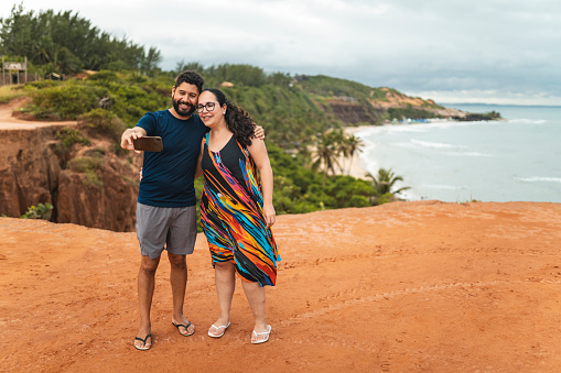 Couple taking a selfie in Rio Grande do Norte