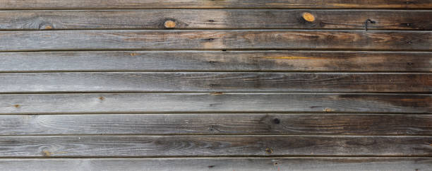 Cтоковое фото Стена из старых некрашеных деревянных досок